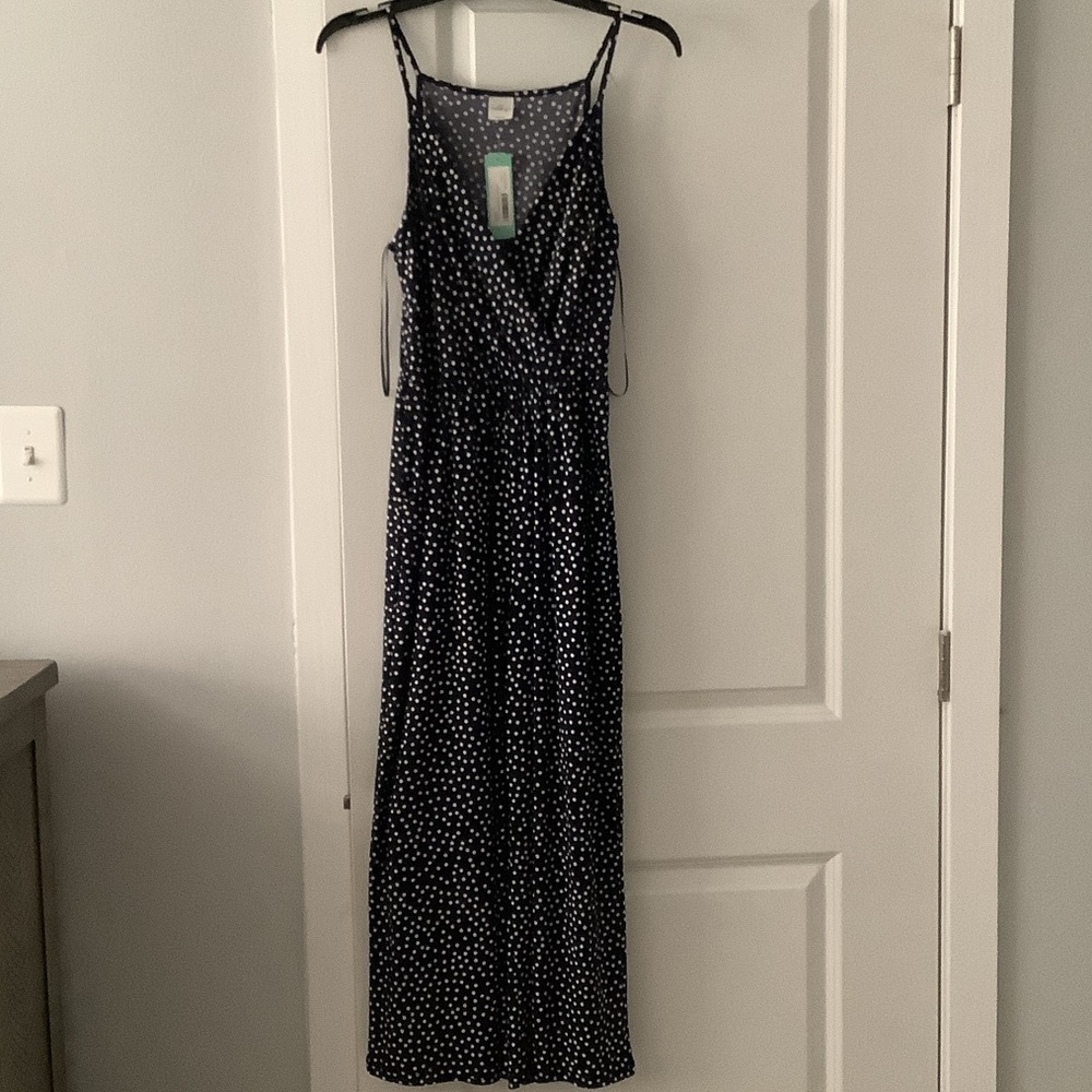 Kaileigh Black and White Polka Dot Jumpsuit